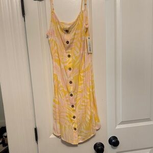 Billabong Yellow and Soft Pink Dress